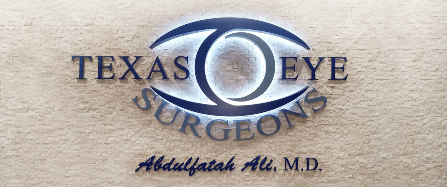 Texas Eye Surgeons logo sign